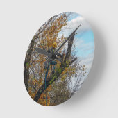 Baumchirurg Runde Wanduhr (Winkel)