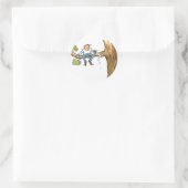 Baumchirurg Runder Aufkleber (Tasche)