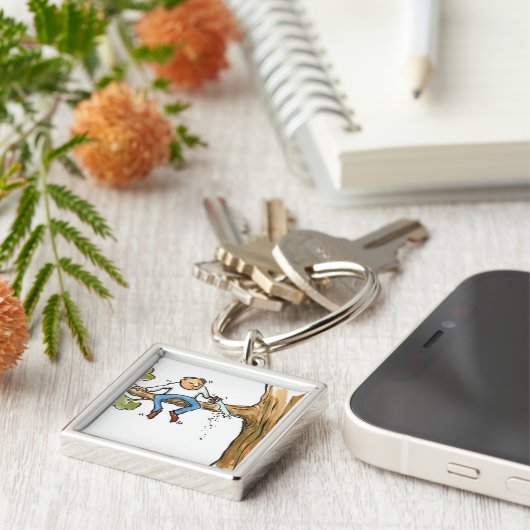 Baumchirurg Schlüsselanhänger (Seite)