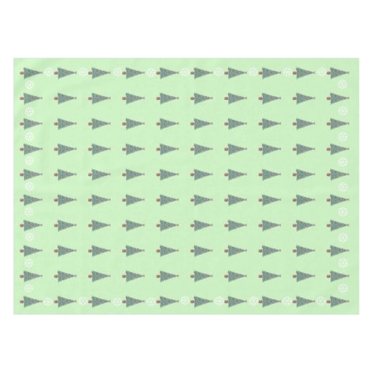 Baumdekoration mit roten Bögen goldene Glocken Wei Tischdecke (Vorderseite (Horizontal))