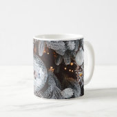 Baumdekoration mit Weihnachtslicht  Kaffeetasse (VorderseiteRechts)
