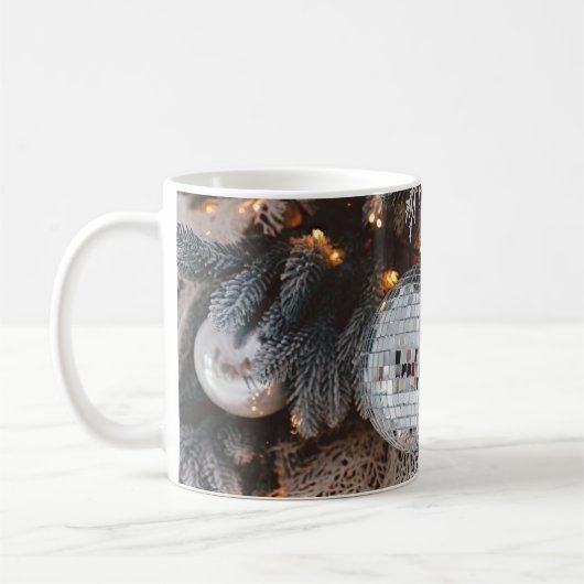 Baumdekoration mit Weihnachtslicht  Kaffeetasse (Links)