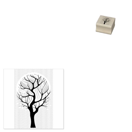 Baumdesign Gummistempel (Stempel)