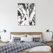 Baumdick - Schwarz-Weiß-Baumdick Leinwanddruck (Insitu (Schlafzimmer))