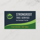 Baumdienst Arborist Visitenkarte (Vorderseite)
