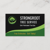 Baumdienstleistungs-Arborist QR-Code Professional Visitenkarte (Vorderseite)