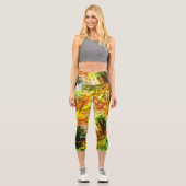 BÄUME ABSTRAKT CAPRI LEGGINGS (Vorderseite)