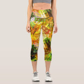 BÄUME ABSTRAKT CAPRI LEGGINGS (Vorderseite)