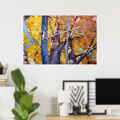 Bäume Ahornbäume Herbstblätter Poster (Heimbüro)
