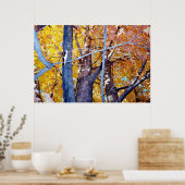 Bäume Ahornbäume Herbstblätter Poster (Küche)