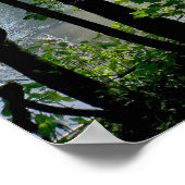 Bäume am Fluss Poster (Ecke)