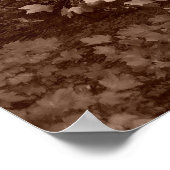 Bäume am Kanal Poster (Ecke)