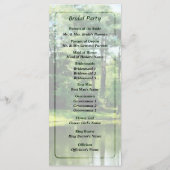 Bäume am Lake Wedding Program Programm (Rückseite)