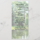 Bäume am Lake Wedding Program Programm (Vorderseite)