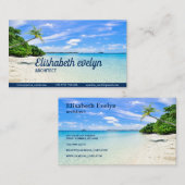 Bäume an der Küste Visitenkarte (Vorne/Hinten)