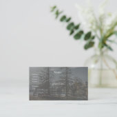 Bäume an der Lake Business Card Visitenkarte (Stehend Vorderseite)