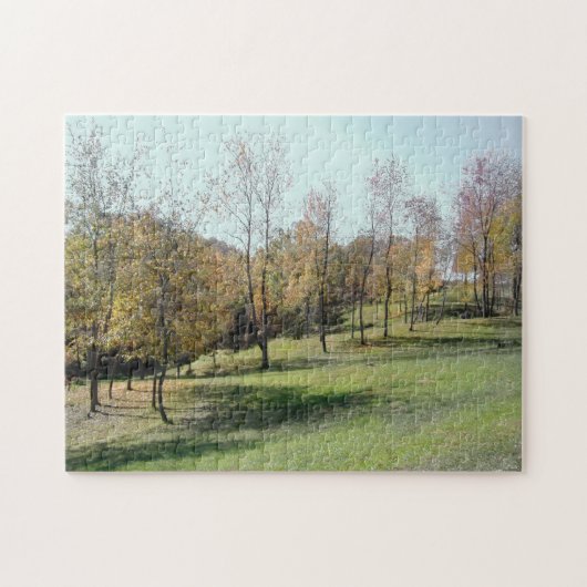 Bäume auf beruhigendem Puzzlen der Herausforderung Puzzle (Horizontal)
