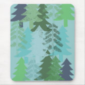 Bäume auf blau mousepad (Vorne)