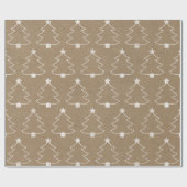 Bäume auf Braunem Packpapier (Flach)