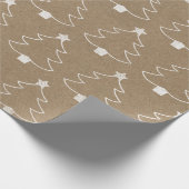 Bäume auf Braunem Packpapier (Ecke)