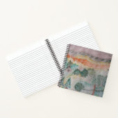 Bäume auf dem Bay Spiral Notebook Notizblock (Innenseite)