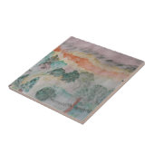 Bäume auf der Bay Keramik Tile Fliese (Seite)