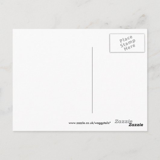 Bäume auf der Postkarte des Ashdown-Waldes (Rückseite)