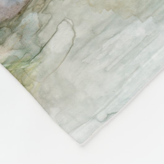 Bäume auf Felsen Wasserfarbe des BWCA Kanulands Fleecedecke (Ecke)