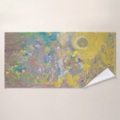 Bäume auf gelbem Hintergrund, Redon Badehandtuch (Badehandtuch)