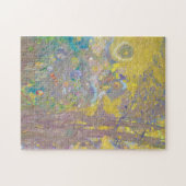 Bäume auf gelbem Hintergrund, Redon Puzzle (Horizontal)