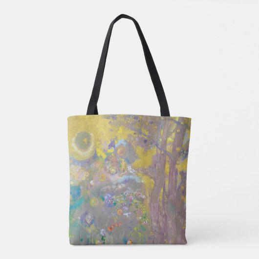 Bäume auf gelbem Hintergrund, Redon Tasche (Rückseite)