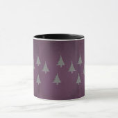 Bäume auf Lila Combo Tasse (Zentrum)