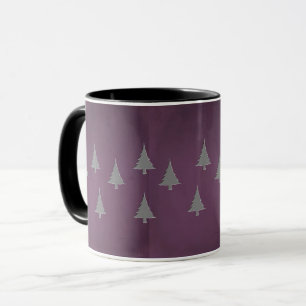 Bäume auf Lila Combo Tasse