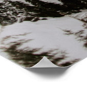 BÄUME AUF SCHNEE ÜBERDECKTE BERGE IN DER NÄHE DES POSTER (Ecke)
