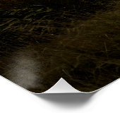 Bäume auf sonnenbeleuchteten Hügeln im Frühherbst Poster (Ecke)