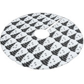 BÄUME AUS SCHWARZ UND WEISS POLYESTER WEIHNACHTSBAUMDECKE (Schrägansicht)