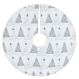 BÄUME AUS SCHWARZ UND WEISS POLYESTER WEIHNACHTSBAUMDECKE