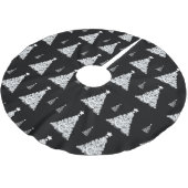BÄUME AUS SCHWARZ UND WEISS POLYESTER WEIHNACHTSBAUMDECKE (Schrägansicht)
