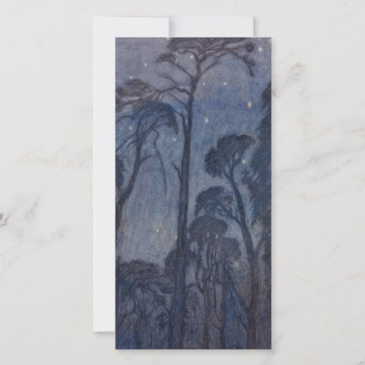Bäume bei Twilight (von Edward Robert Hughes) Karte (Vorderseite)