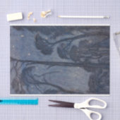 Bäume bei Twilight (von Edward Robert Hughes) Seidenpapier (Handwerk)