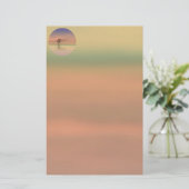Bäume blasen im Wind Briefpapier (Stehend Vorderseite)