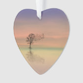 Bäume blasen im Wind Ornament (Vorderseite)