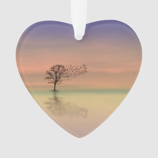 Bäume blasen im Wind Ornament (Vorderseite)