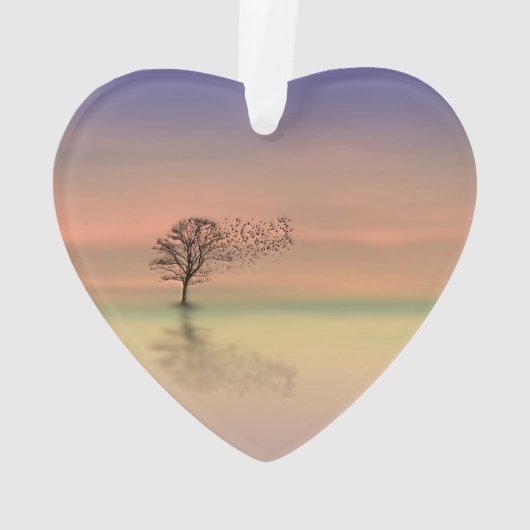 Bäume blasen im Wind Ornament (Rückseite)