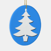Bäume - blau keramik ornament (Rechts)