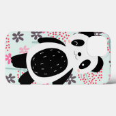 Bäume, Blume und Panda-Bären Case-Mate iPhone Hülle (Rückseite (Horizontal))