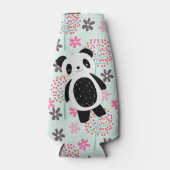 Bäume, Blume und Panda-Bären Flaschenkühler (Vorderseite)