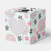 Bäume, Blume und Panda-Bären Geschenkschachtel (Vorderseite)