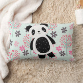 Bäume, Blume und Panda-Bären Lendenkissen (Decke)