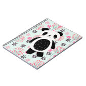 Bäume, Blume und Panda-Bären Notizblock (Linke Seite)